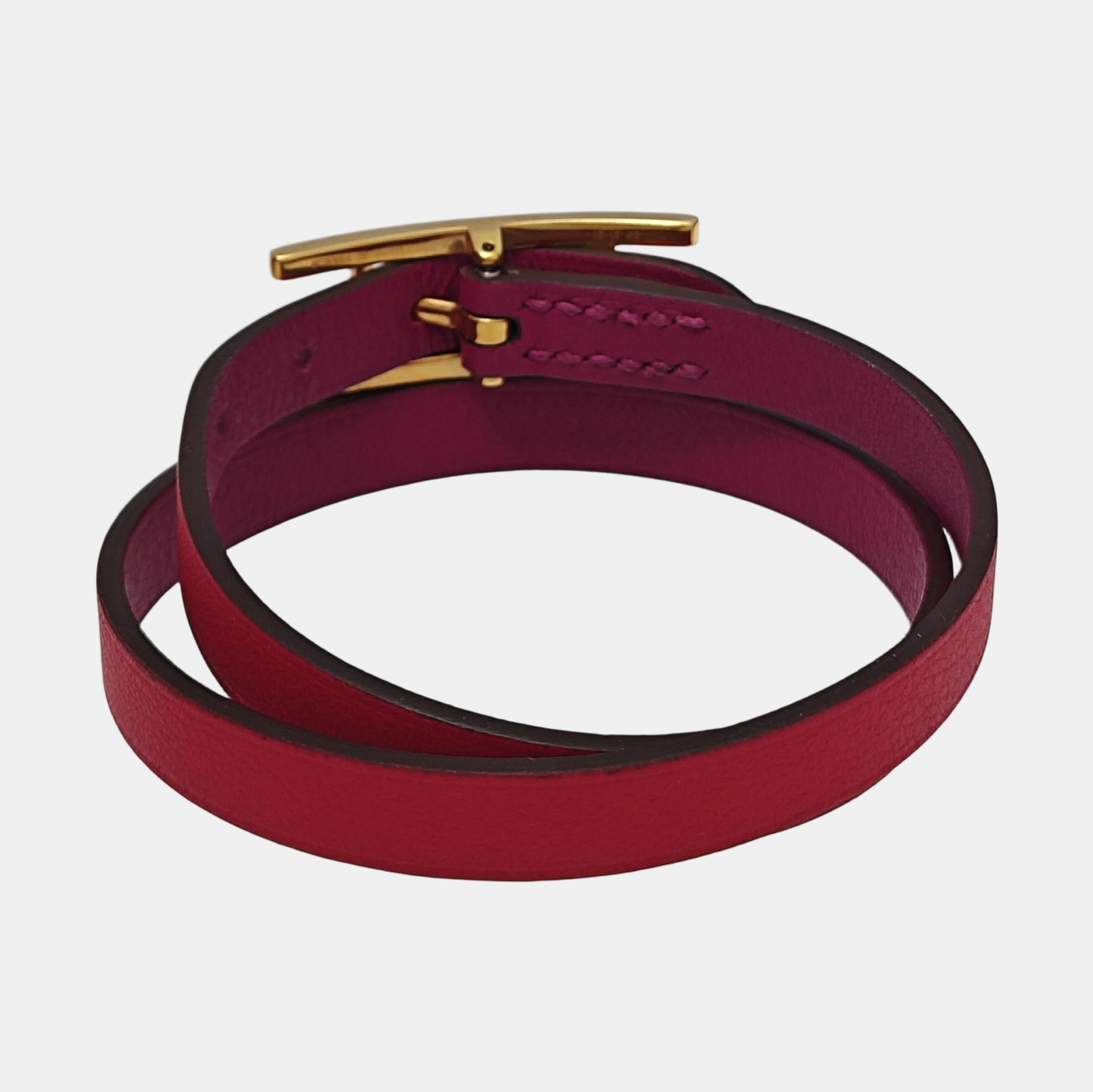Behapi Leather Red Bracelet