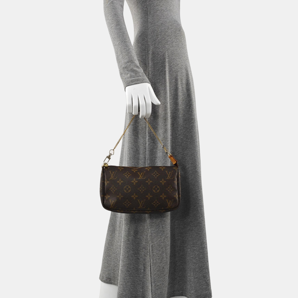 ACCESSOIRES Monogram Coated Canvas Brown