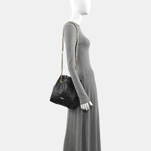 Calfskin Shoulder Bag Black