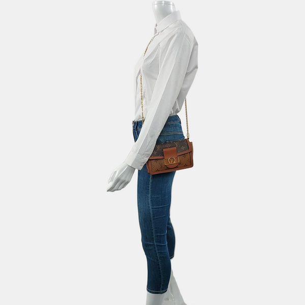 DAUPHINE WOC Monogram Coated Canvas Brown