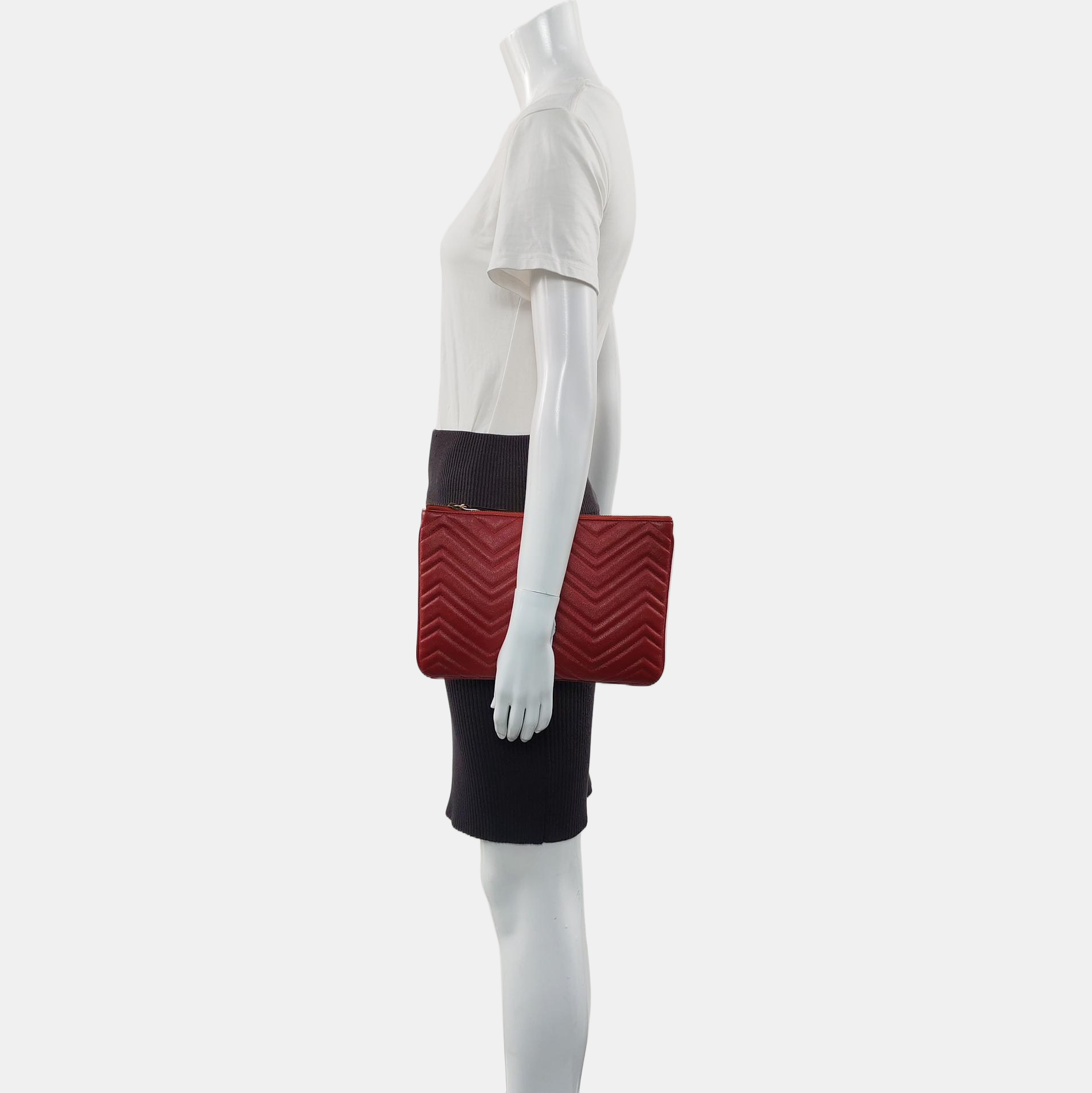 Quilted Calfskin Red