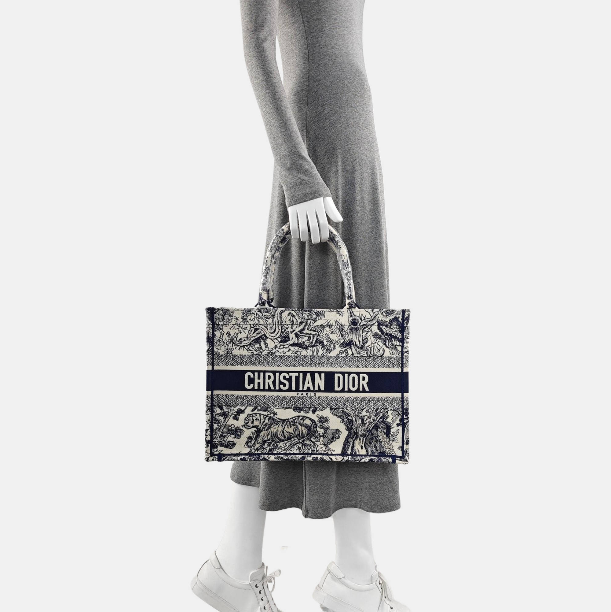 Book Tote Medium Canvas Blue