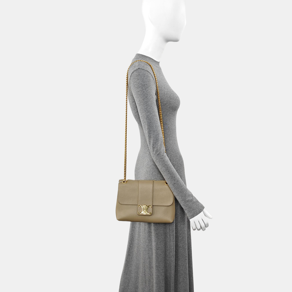 TEEN VICTOIRE Medium Calfskin Gray