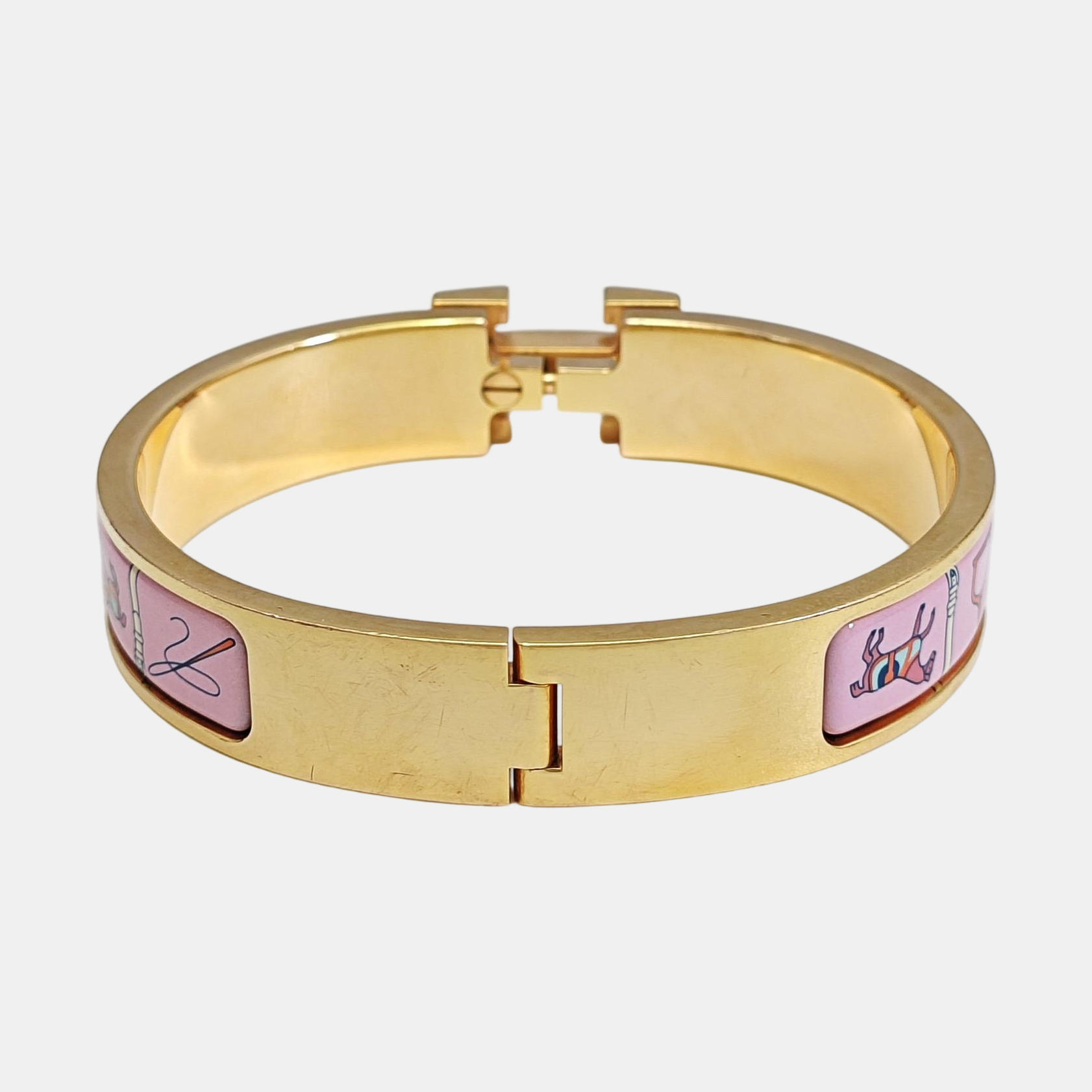Clic H Metal Gold Bangle
