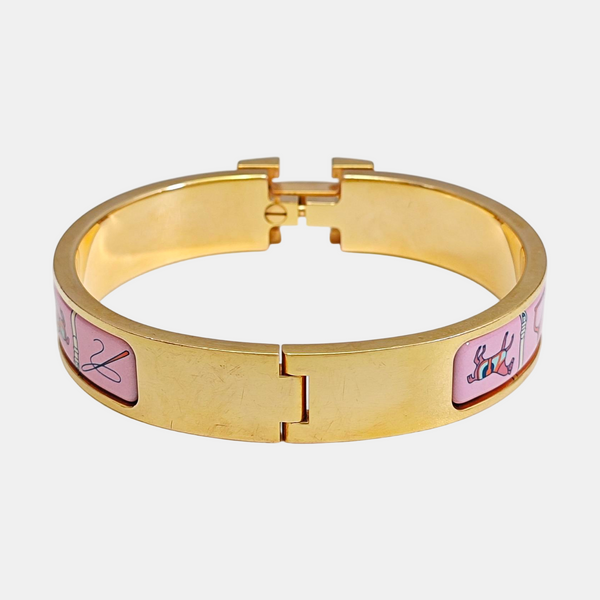 Clic H Metal Gold Bangle