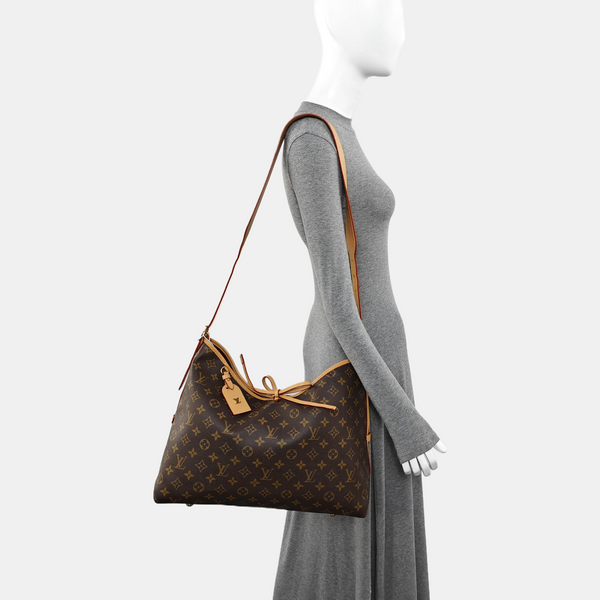 CARRYALL MM Monogram Coated Canvas Brown