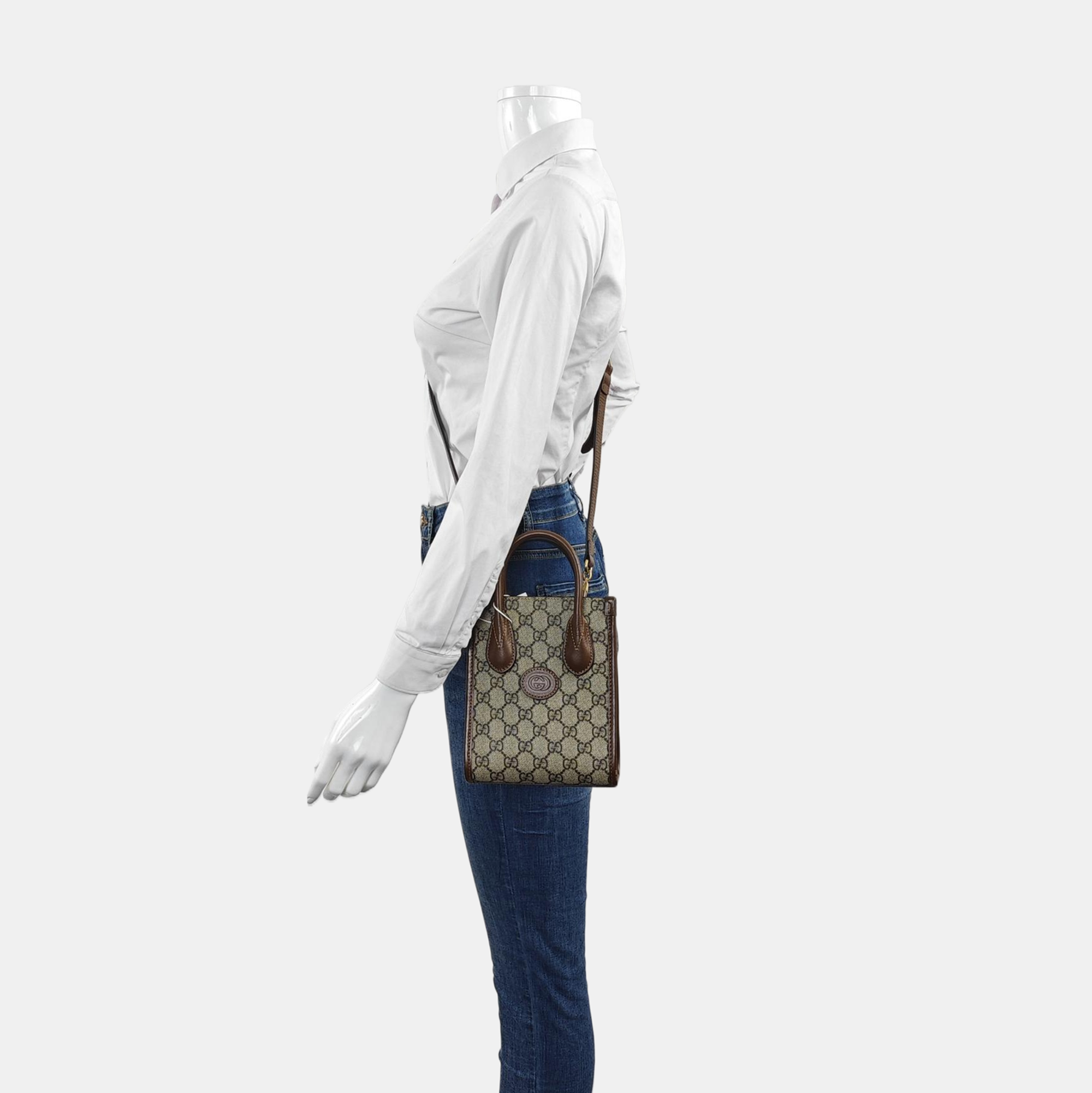 Retro Mini Monogram Coated Canvas Beige