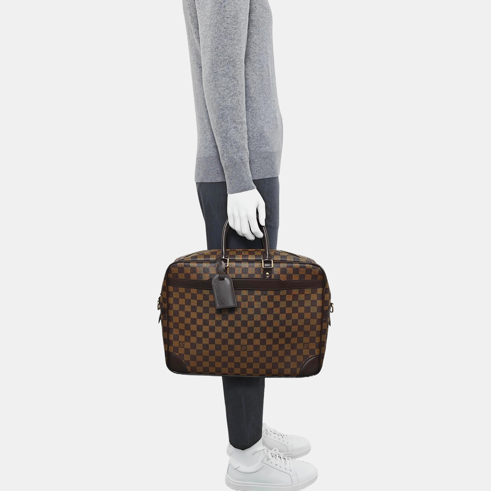 PORTE-DOCUMENTS GM Damier Ebene Coated Canvas Brown