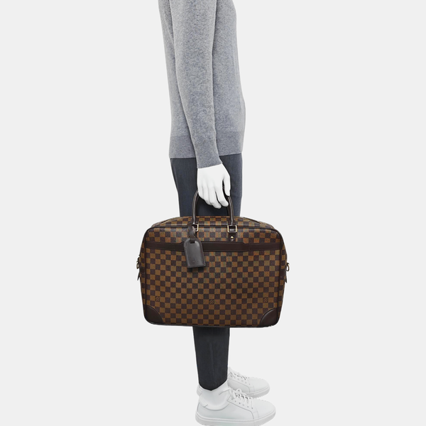 PORTE-DOCUMENTS GM Damier Ebene Coated Canvas Brown