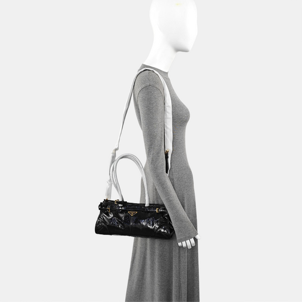 Bonnie Medium Patent Leather Black