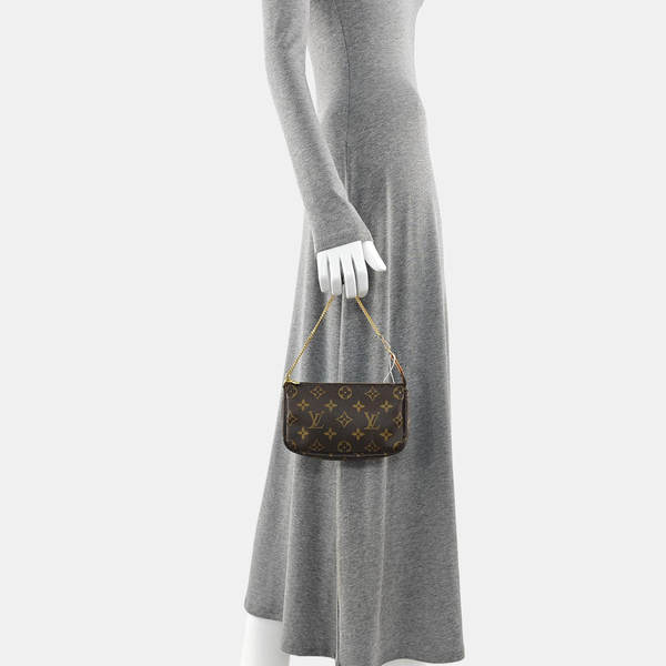 ACCESSOIRES MM Monogram Coated Canvas Brown