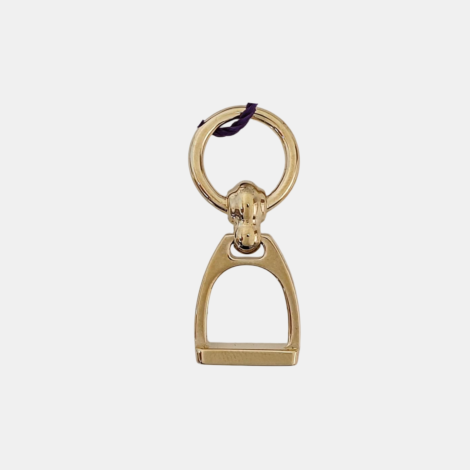 Etrier Metal Gold Pendant