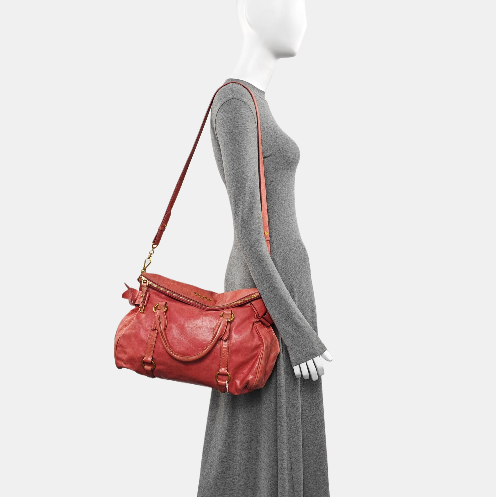 Bow Calfskin Red