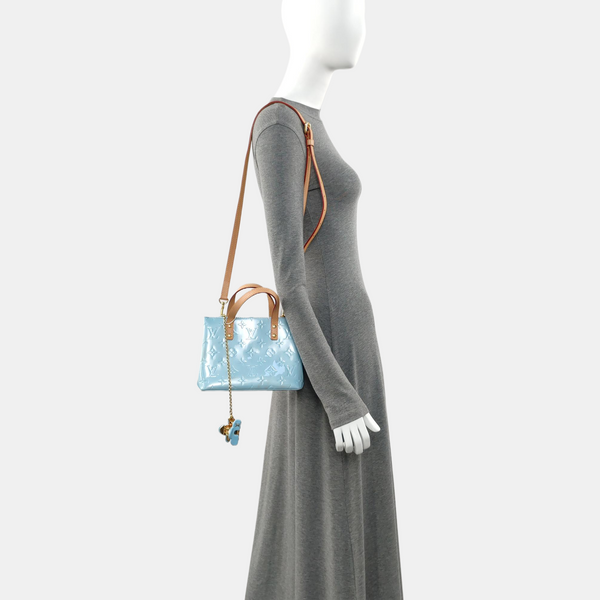 READE PM Monogram Patent Leather Blue