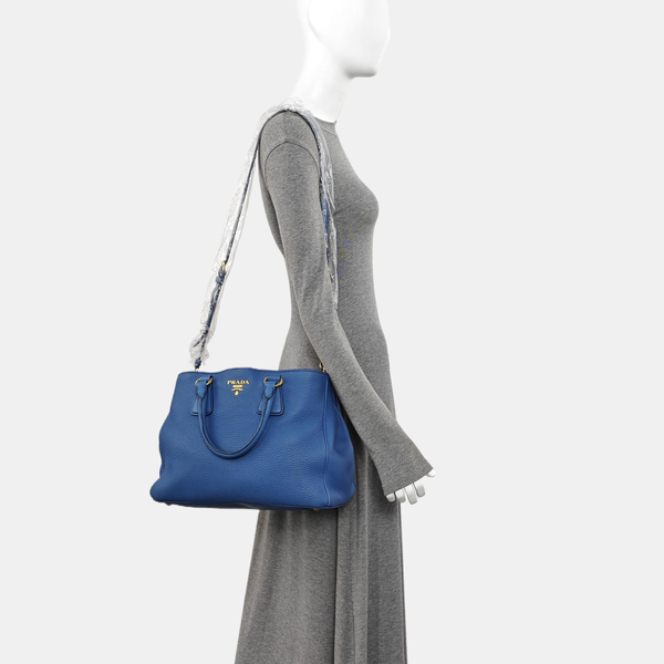 Calfskin Tote Bag Blue