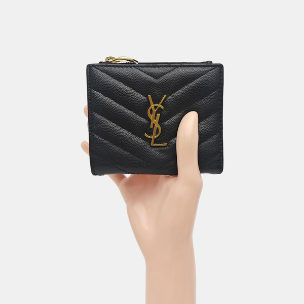 MONOGRAM Quilted Calfskin Black Wallet