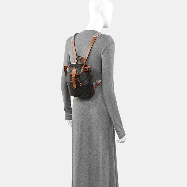 TRIOMPHE Mini Coated Canvas Brown