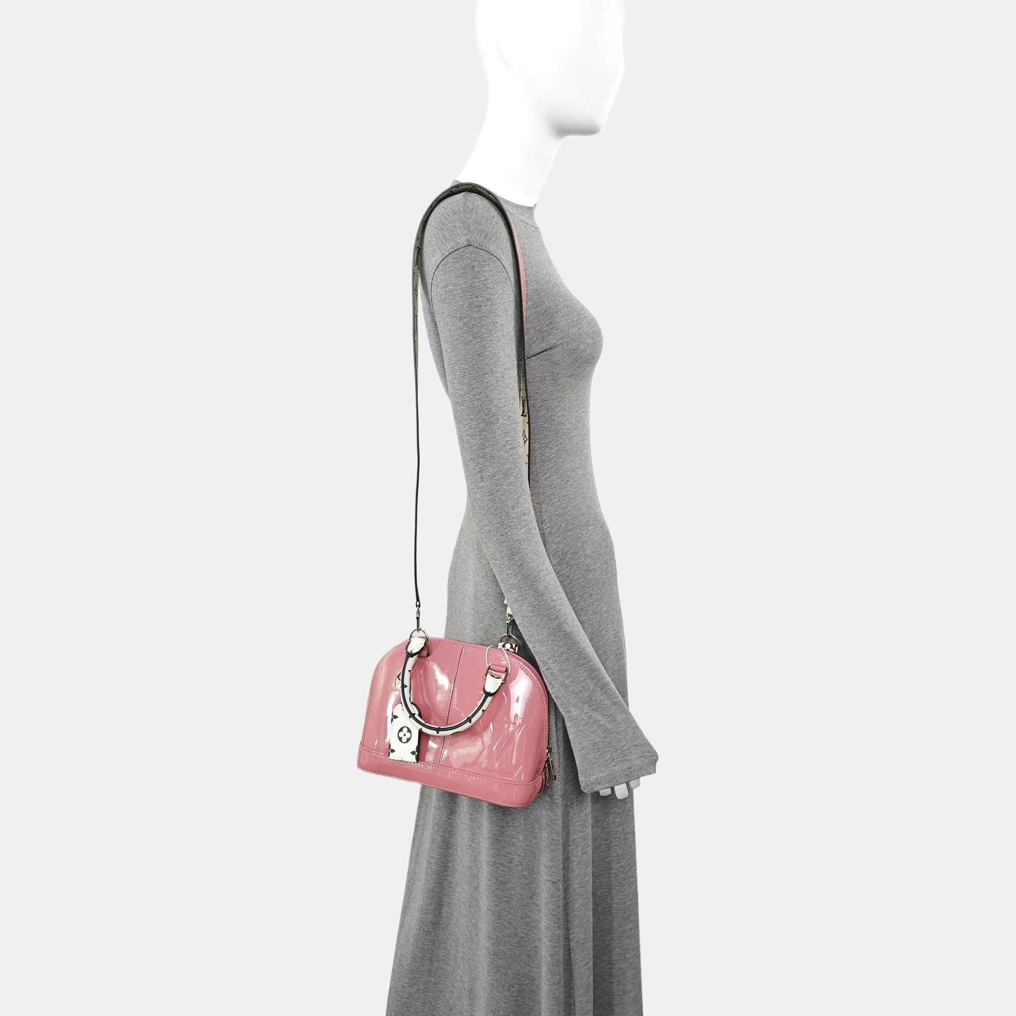 ALMA BB Monogram Patent Leather Pink