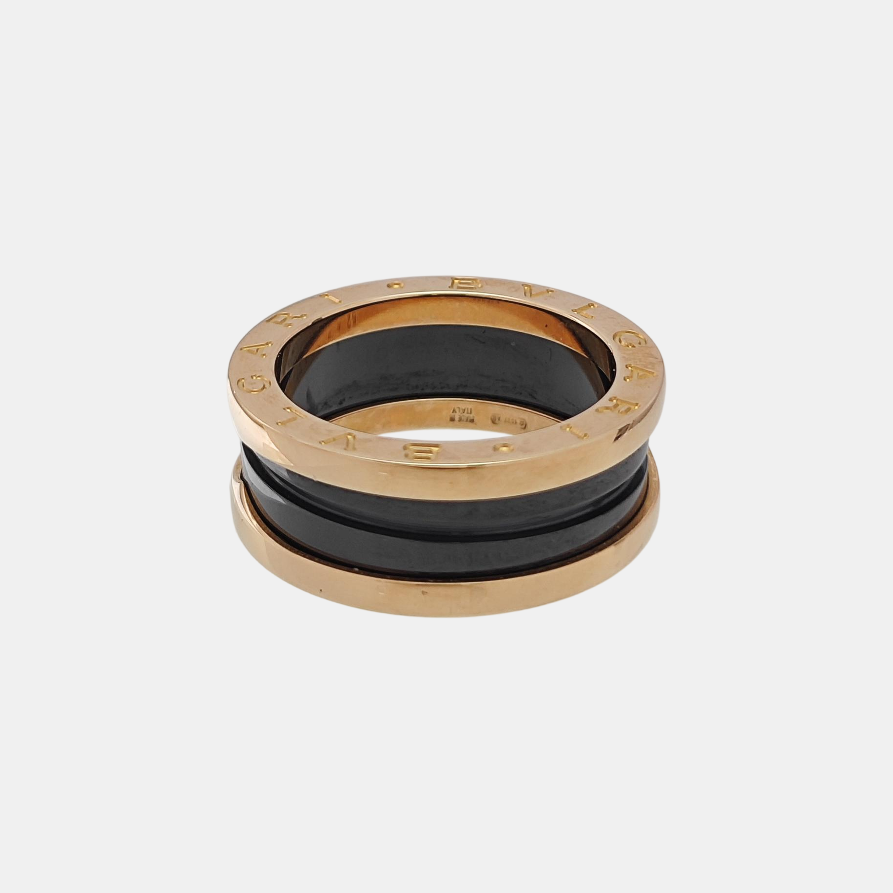 B.ZERO1 18k Rose Gold Ring EU 52