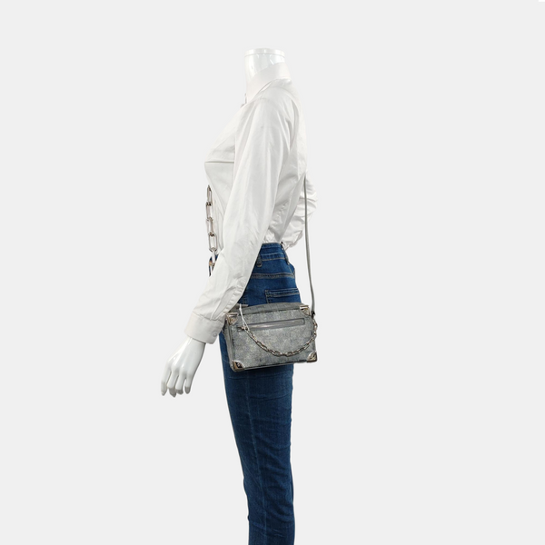 SOFT TRUNK Mini Damier Special Material Silver