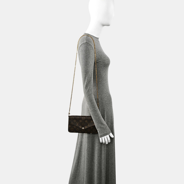 FÉLICIE Monogram Coated Canvas Brown