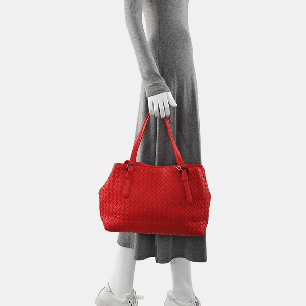 Cesta Calfskin Red