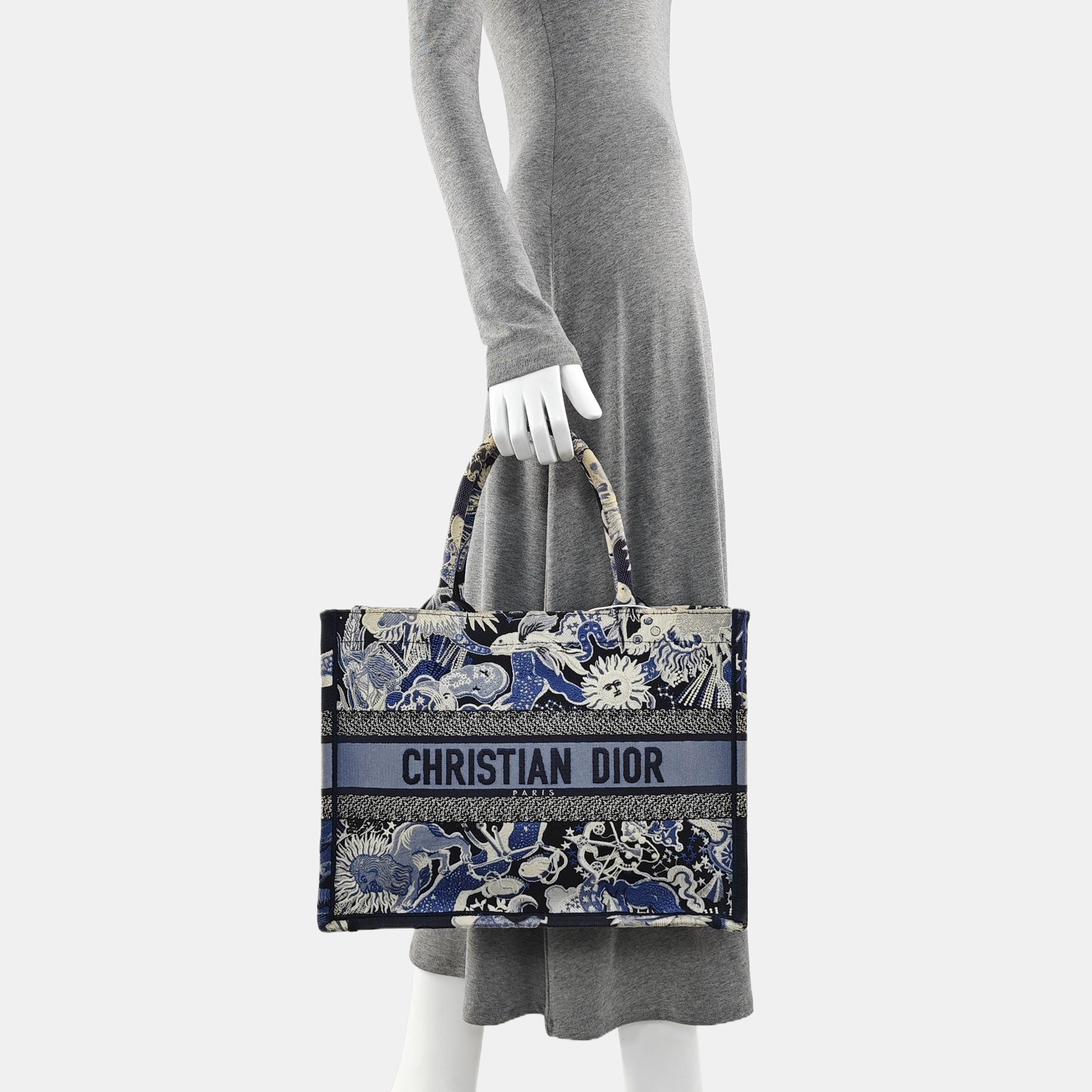 Book Tote Medium Canvas Blue