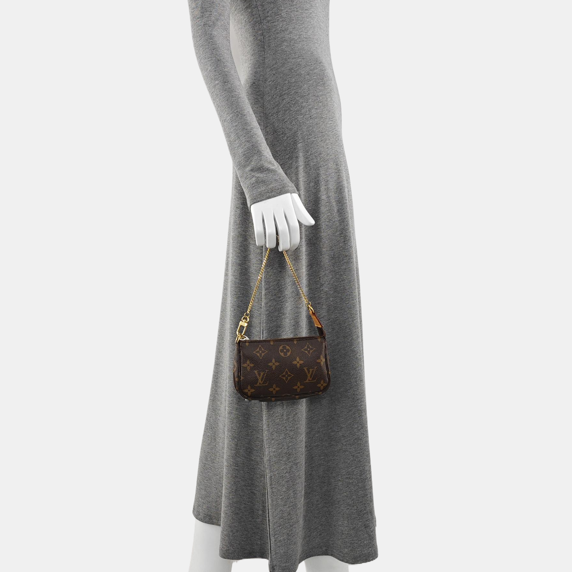 ACCESSOIRES Mini Monogram Coated Canvas Brown