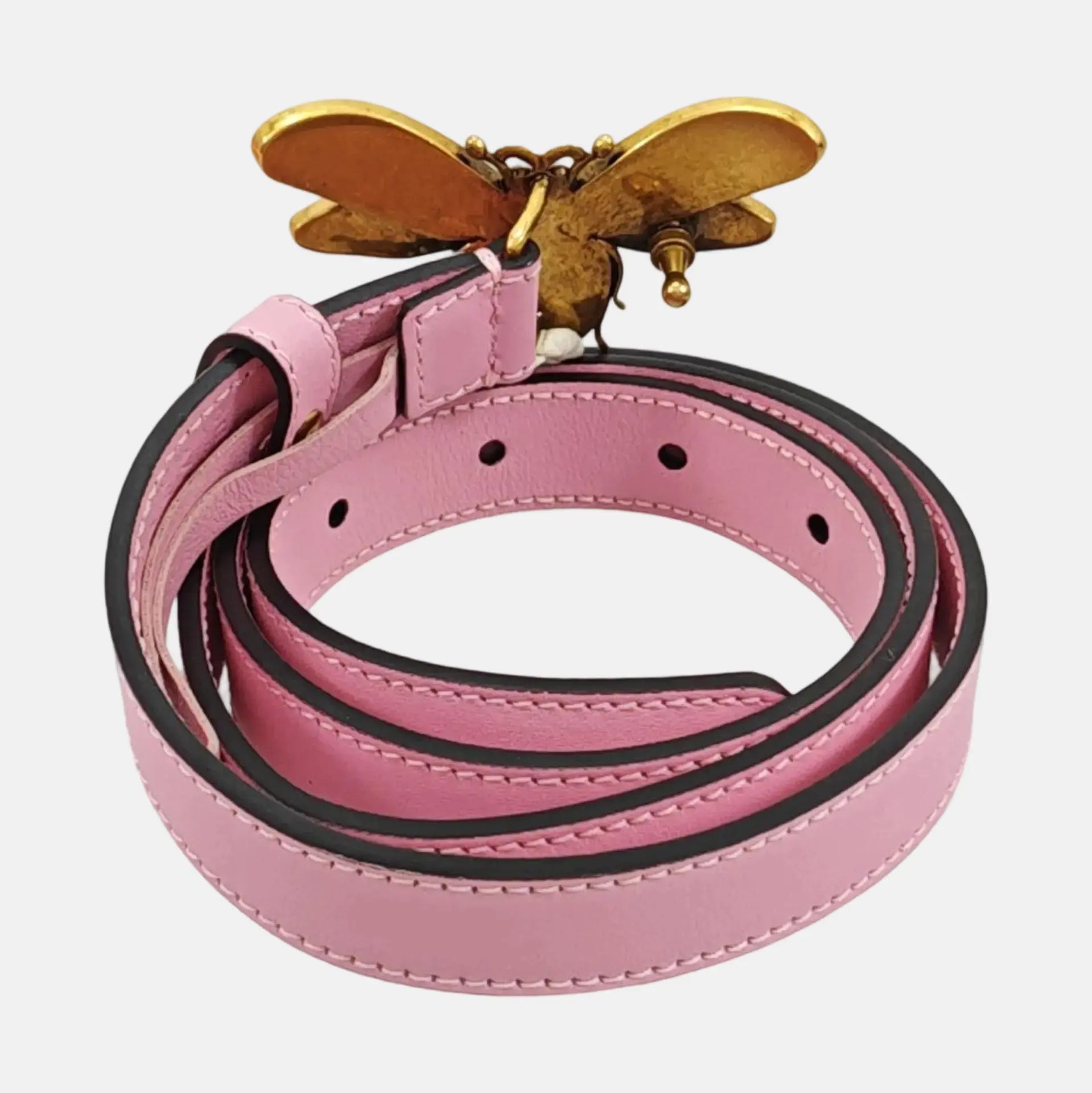 Leather Belt Red