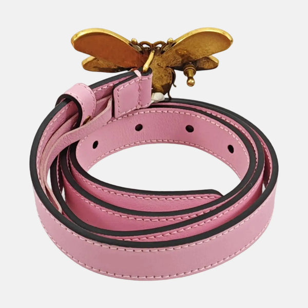 Leather Belt Red