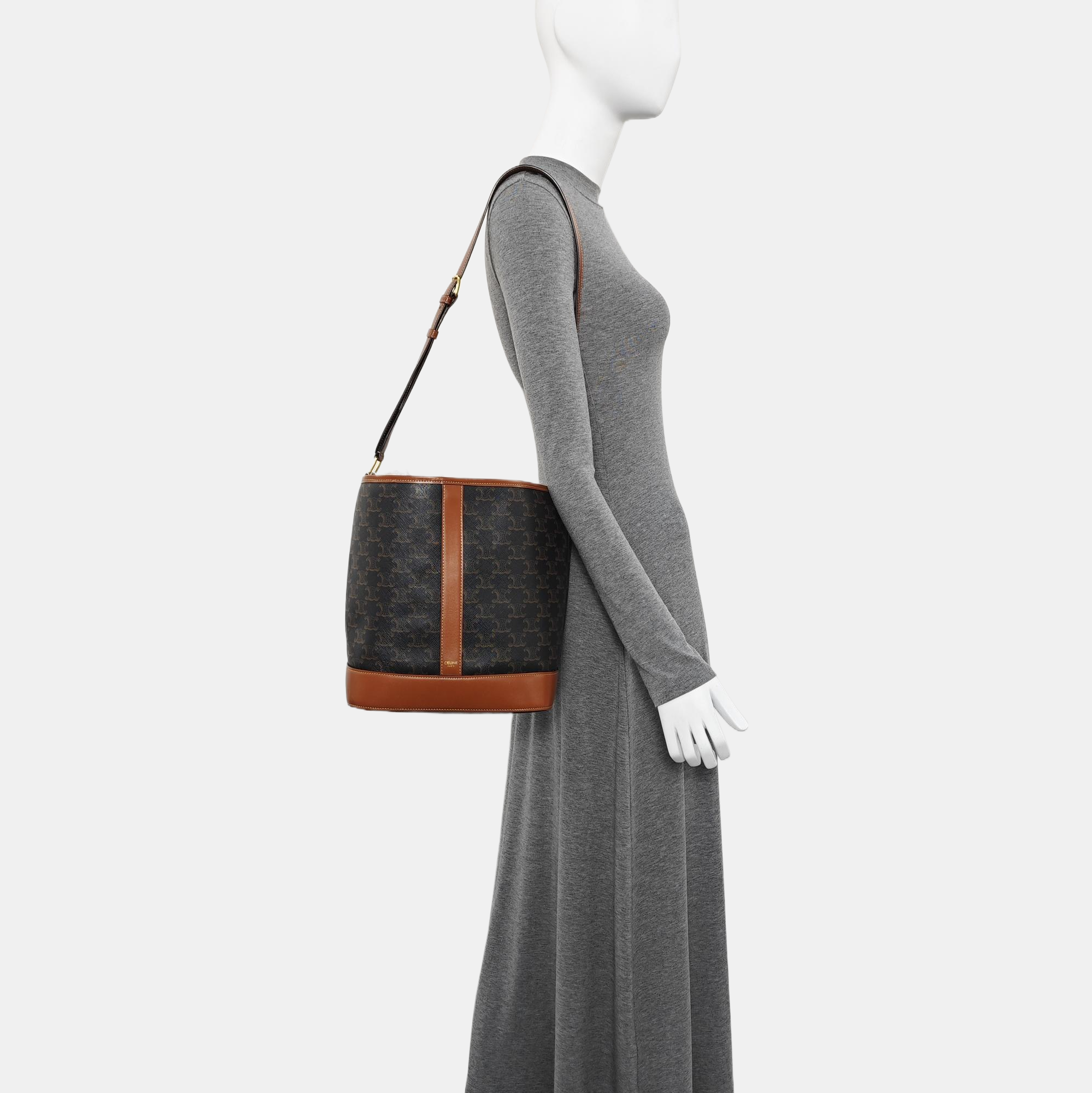 TRIOMPHE CANVAS Medium Coated Canvas Brown
