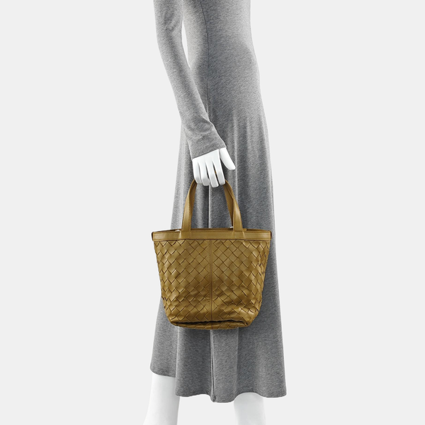 Lambskin Tote Bag Brown