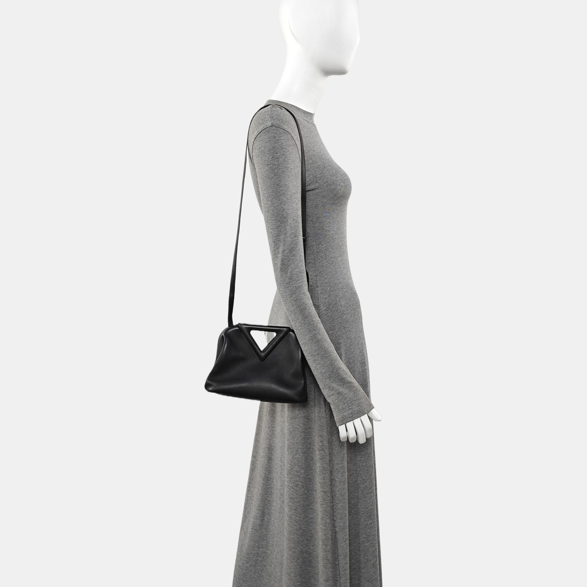 Point Small Calfskin Black