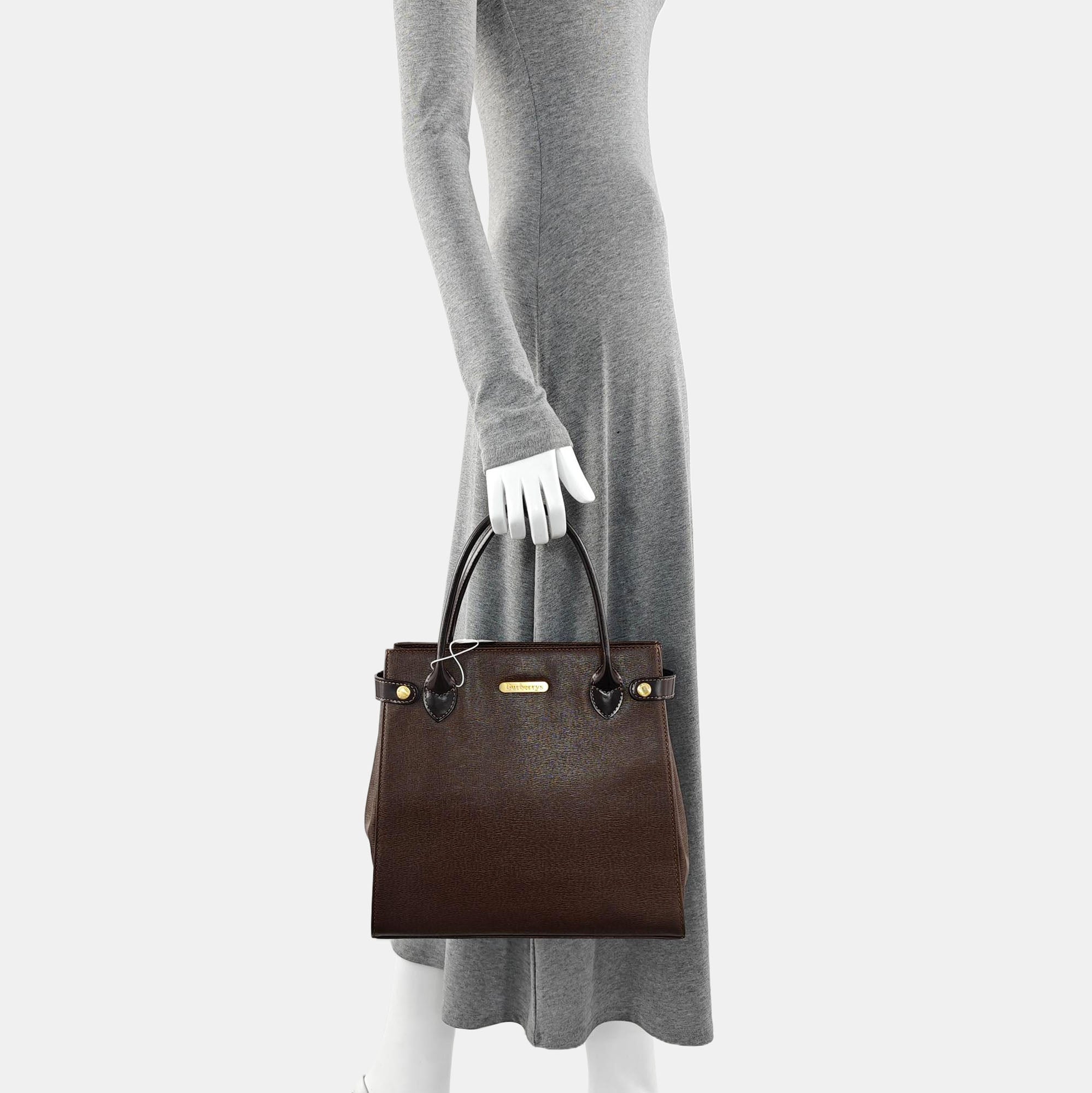 Calfskin Tote Bag Brown