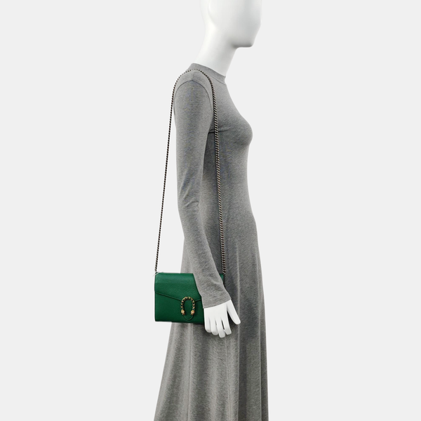 Authenticated pre-owned  Dionysus Mini Calfskin Green - Crossbody Bag at Looply