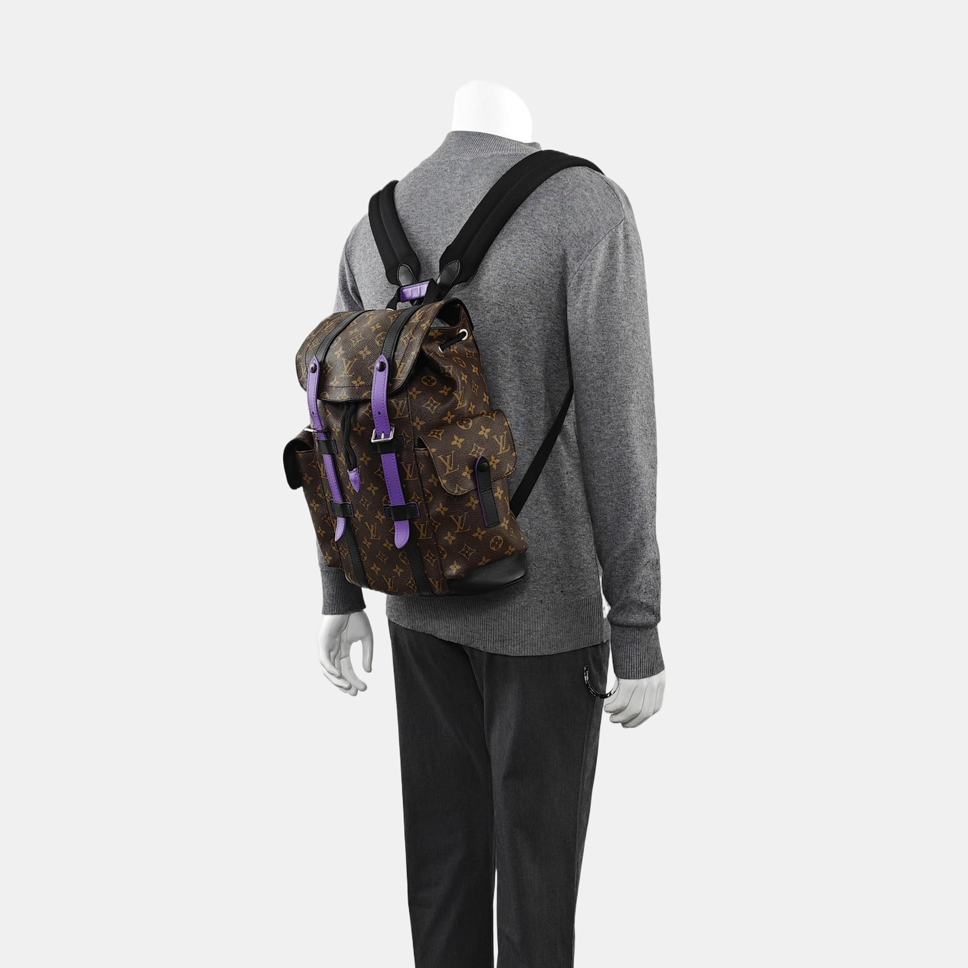 CHRISTOPHER PM Monogram Coated Canvas Brown