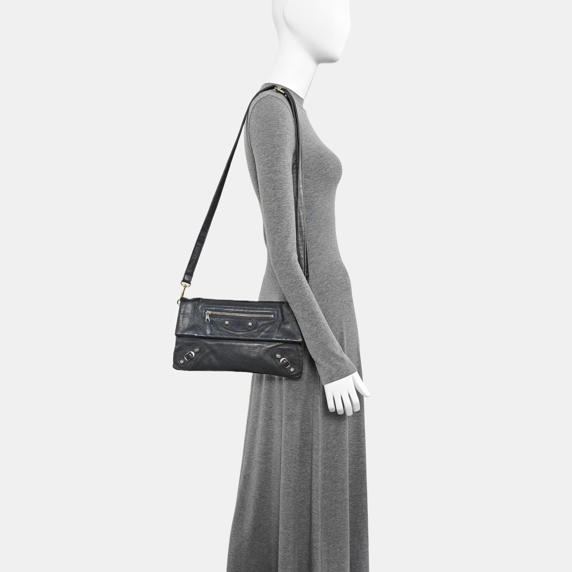 Classic City Small Lambskin Gray