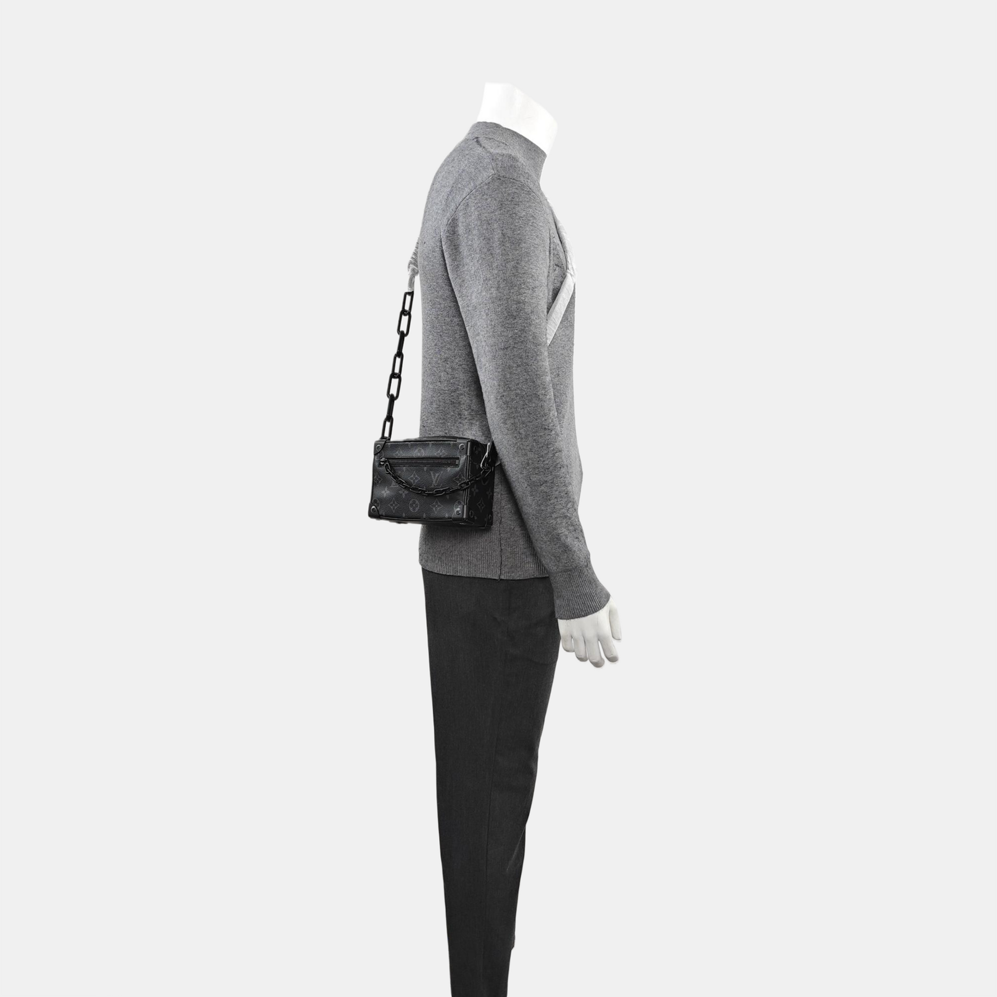 SOFT TRUNK Mini Monogram Coated Canvas Black