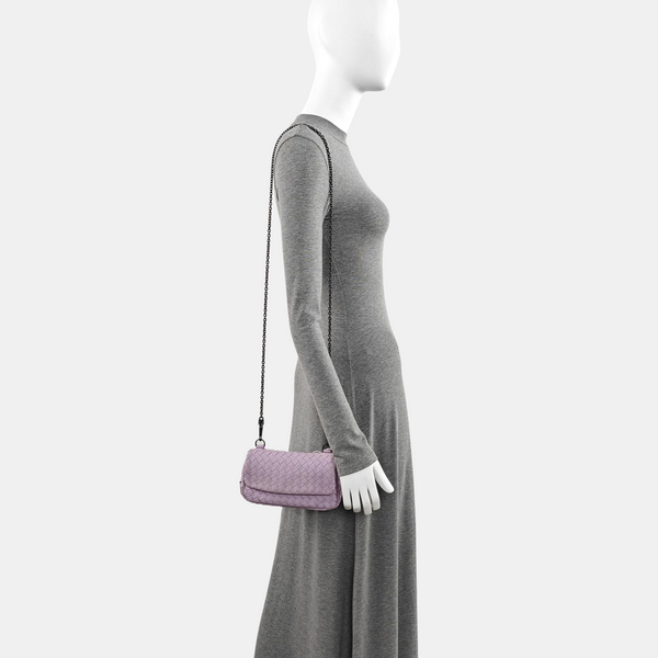 Lambskin Shoulder Bag Purple