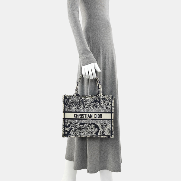 Book Tote Small Canvas Blue