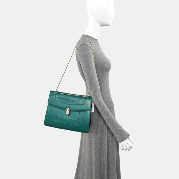 SERPENTI FOREVER Calfskin Green