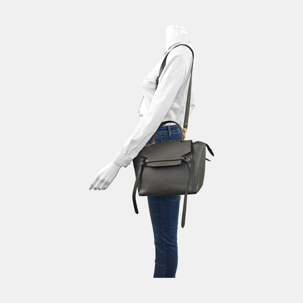 BELT Micro Calfskin Gray
