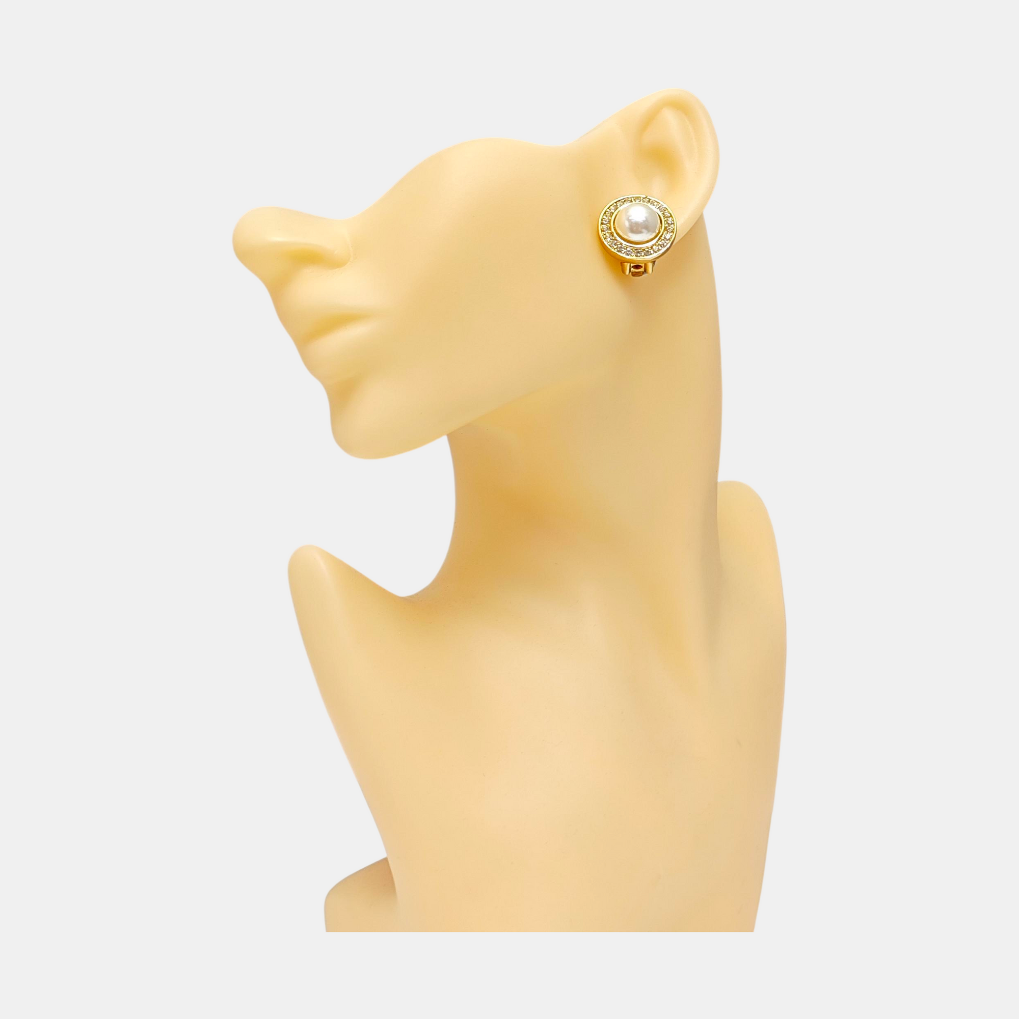 Metal Gold Clip On Earrings