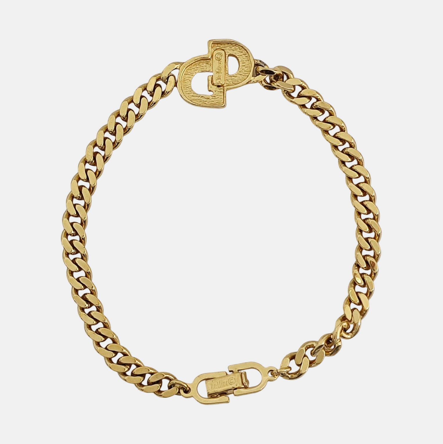 CD Navy Metal Gold Bracelet
