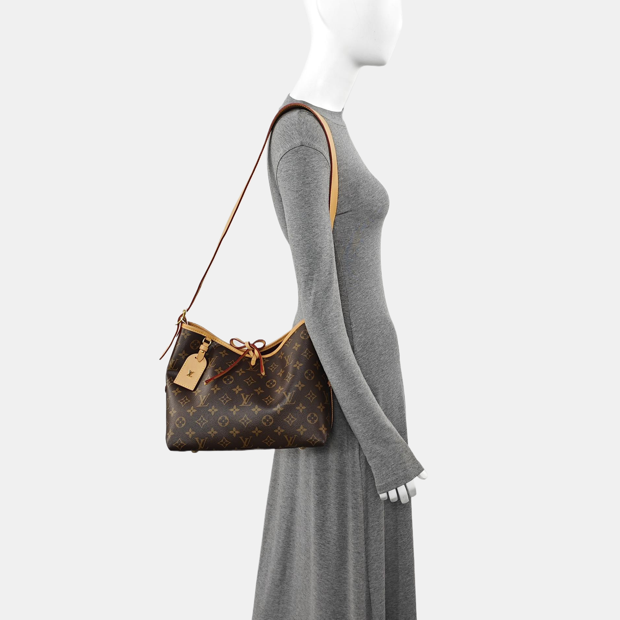 CARRYALL PM Monogram Coated Canvas Brown