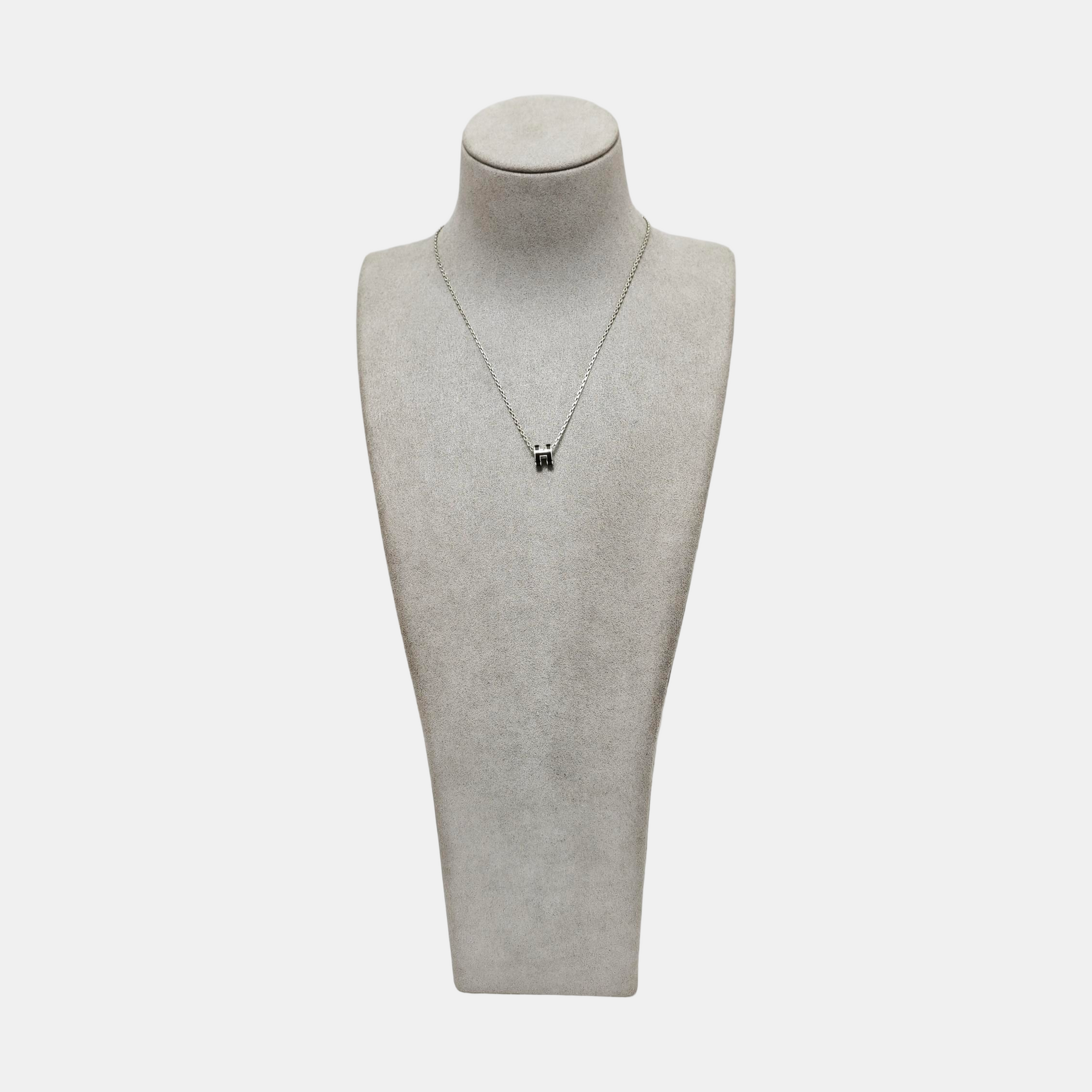 Pop H Metal Silver Necklace