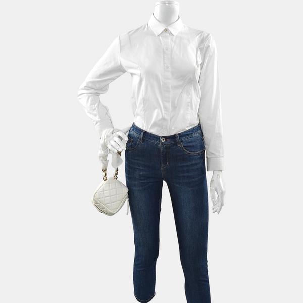 Quilted Lambskin White