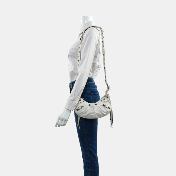 Le Cagole Mini Lambskin White