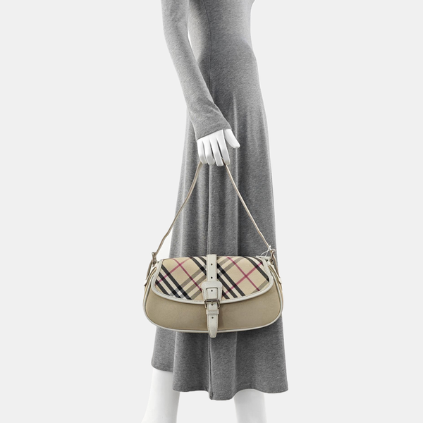 Canvas Top Handle Bag Beige