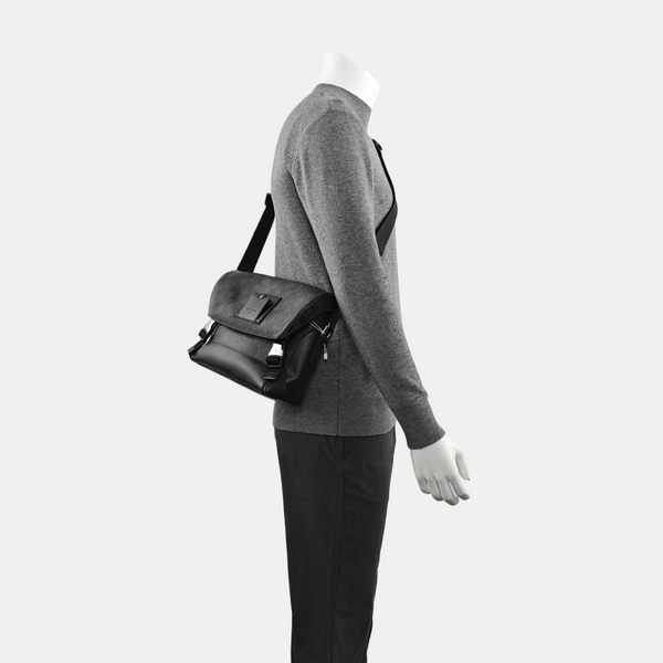 VOYAGER PM Monogram Coated Canvas Black